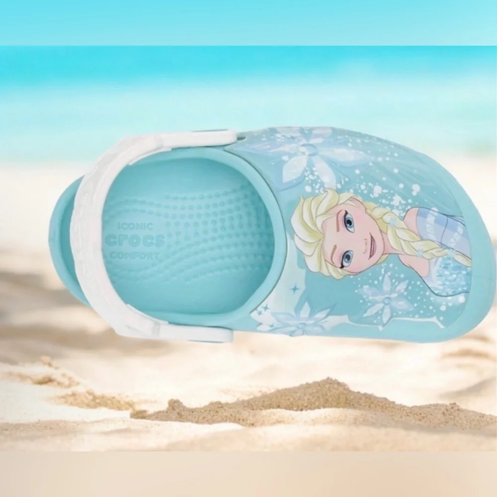 Toddler Girl Disney Frozen Blue Crocs size5